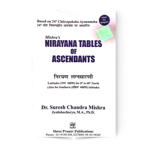 Nirayana Tables Of Ascendants