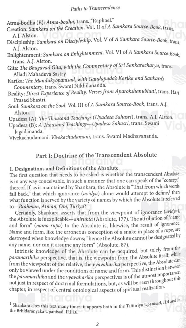 Paths to Transcendence According to Shankara Ibn Arabi and Meister Eckhart