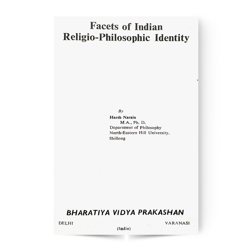 Facets Of indian Religio-Philosophic identity