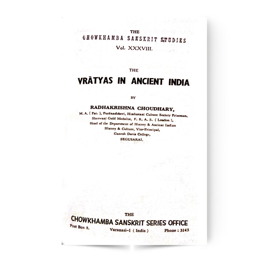VRATYAS IN ANCIENT INDIA
