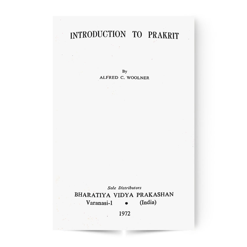 Introduction To Prakrit