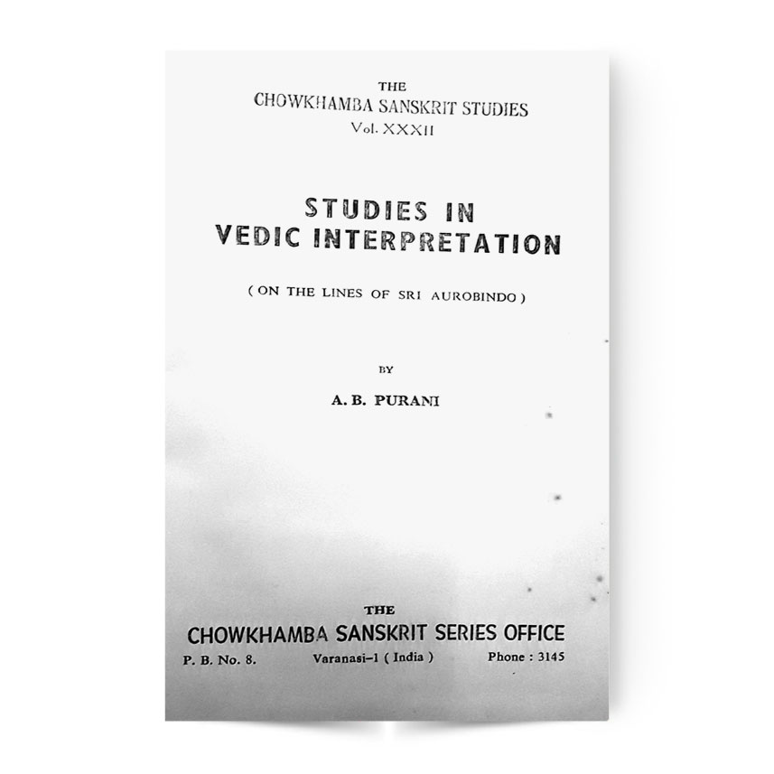 Studies In Vedic Interpretation
